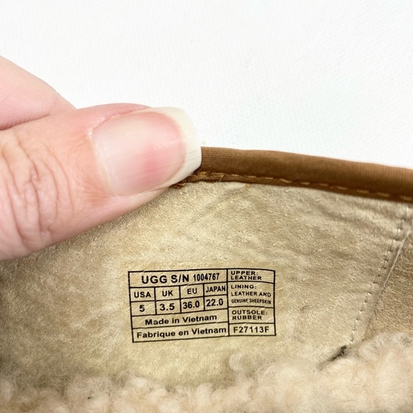 UGG Alloway Leopard Suede Flats With Lining 5 - Picture 10 of 10